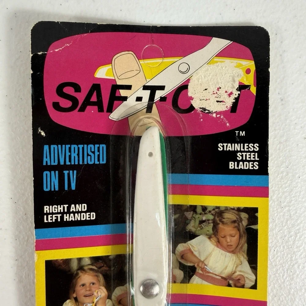 Vintage Kingshead Kids Original Saf-T-Cut Safety Safe Scissors - New‎